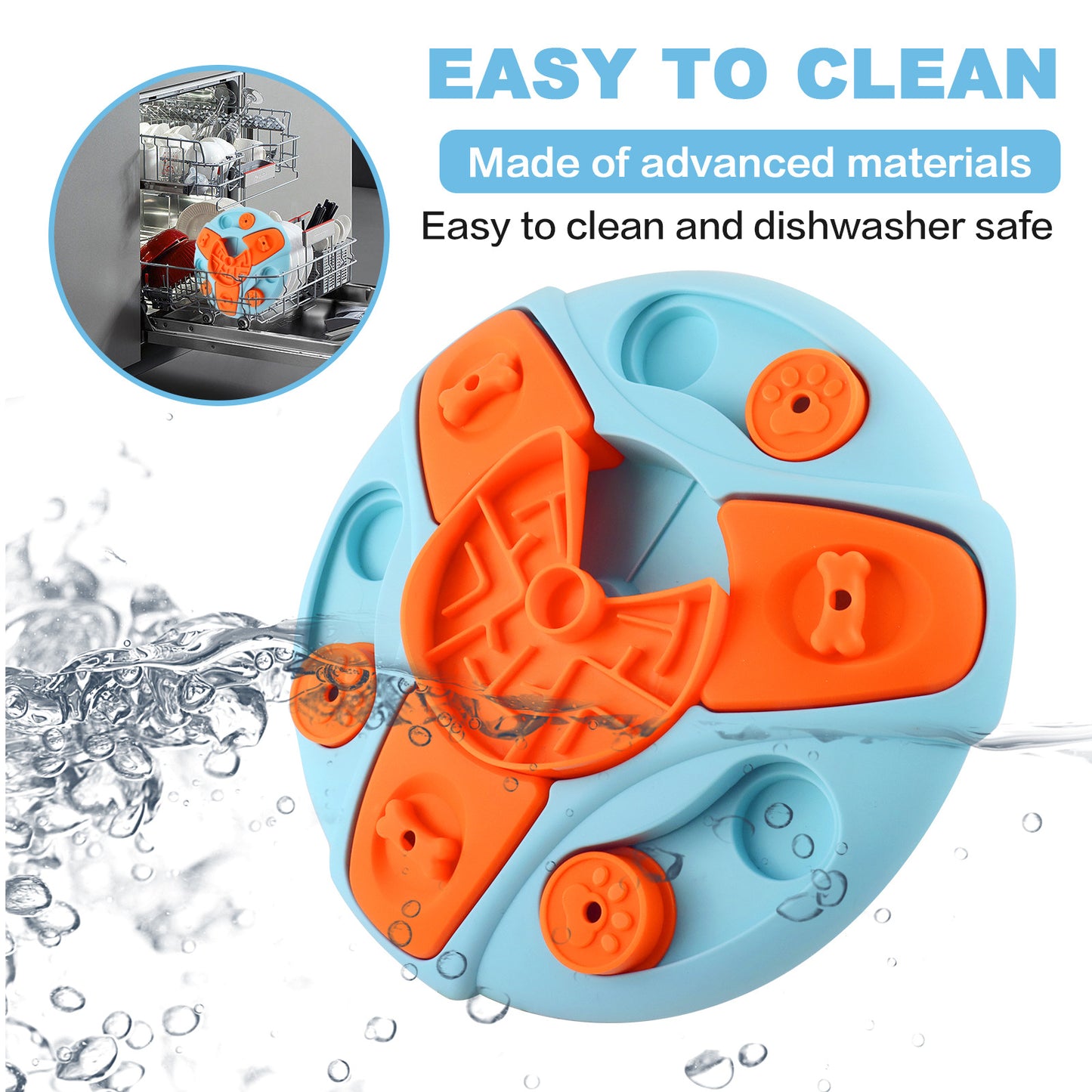 Dog Puzzle Feeder Toy - Slow Feeder Bowl That Boosts IQ