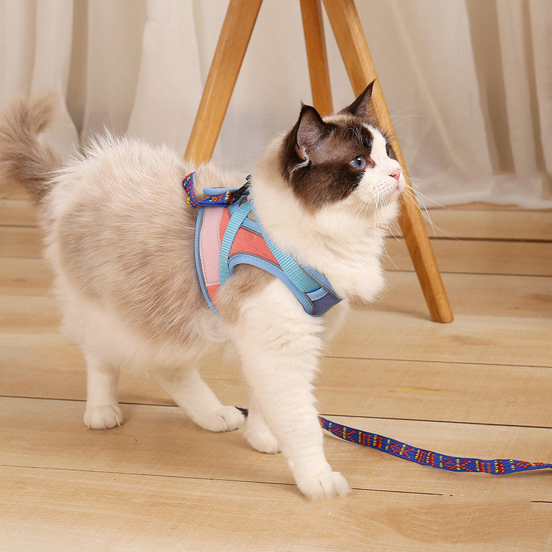 Escape-Proof Cat Harness & Leash Set with Reflective Safety