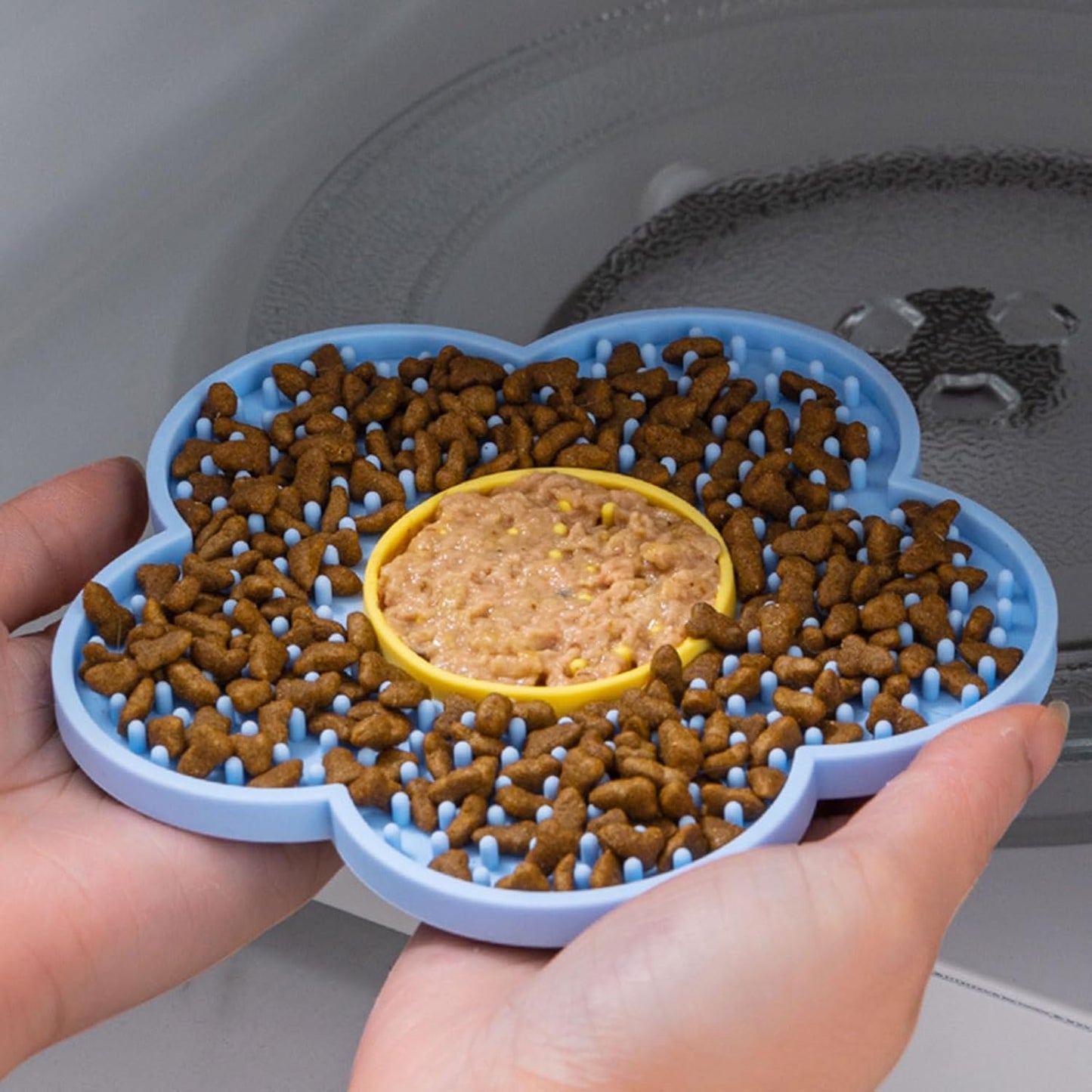 Slow Feeder Licking Mat for Dogs & Cats with Suction Cups