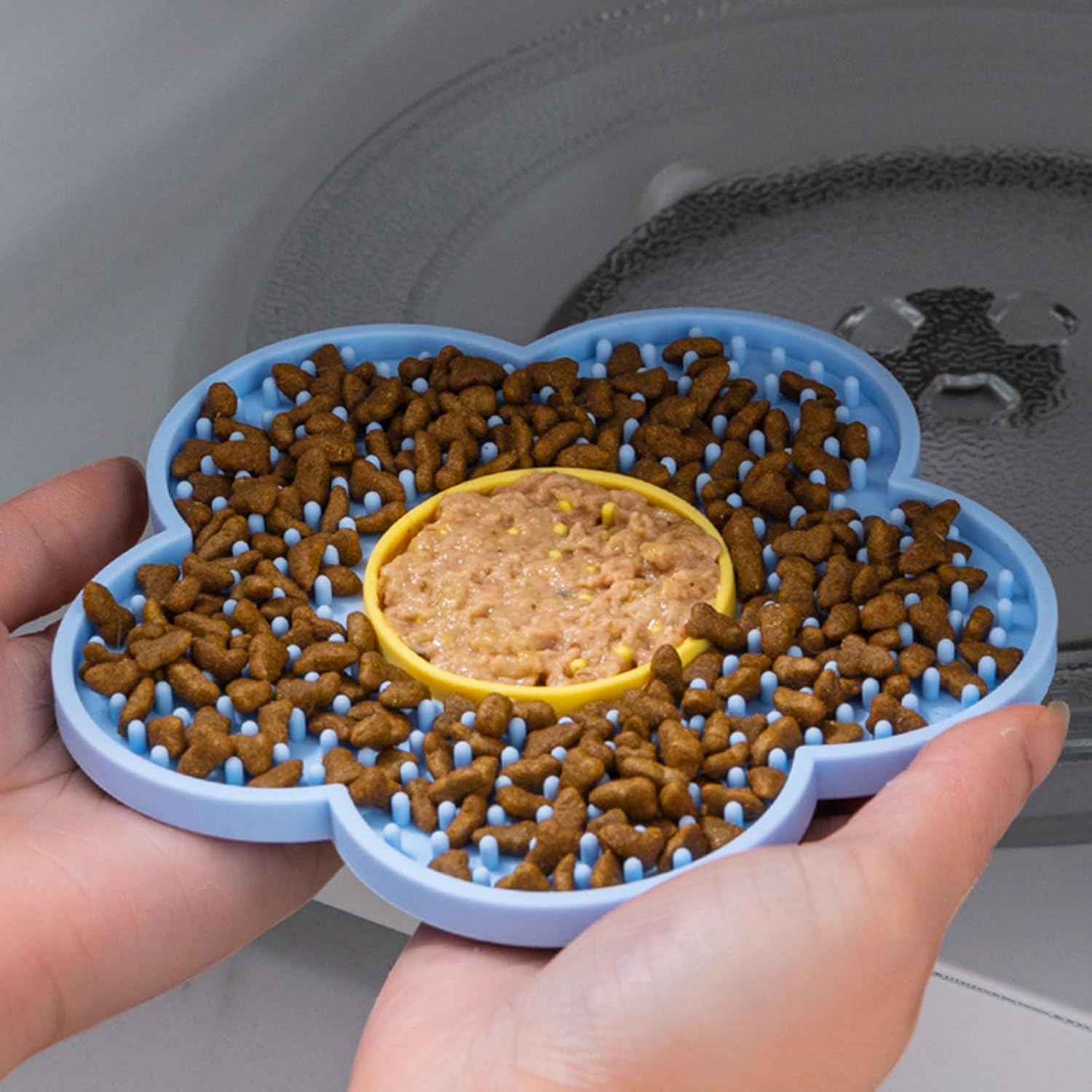 Slow Feeder Licking Mat for Dogs & Cats with Suction Cups
