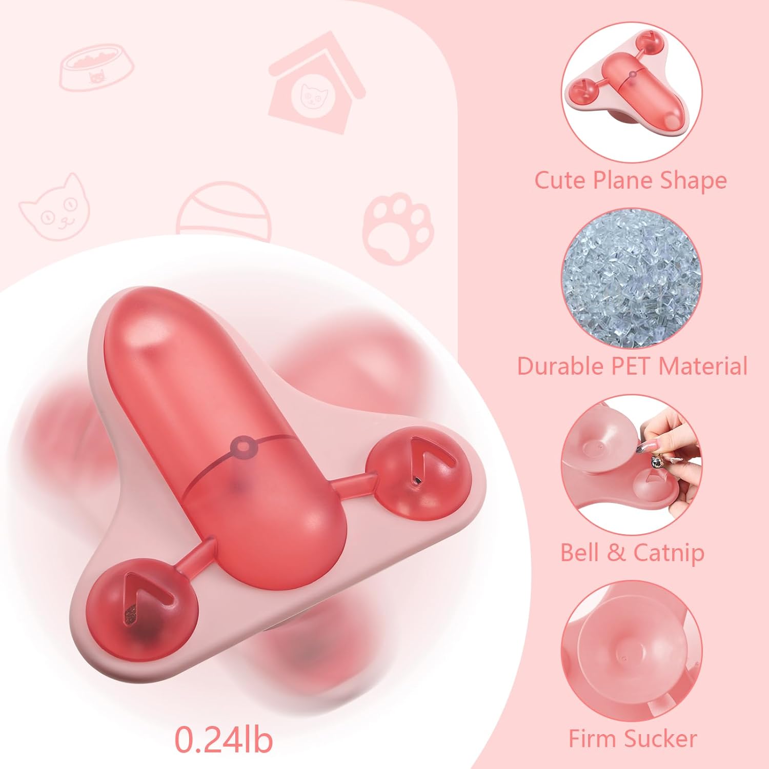 Interactive Cat Puzzle Toy & Slow Feeder for Bored Indoor Pets