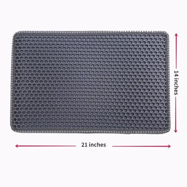 Cat Litter Mat - Honeycomb Litter Trapping Mat for Litter Box