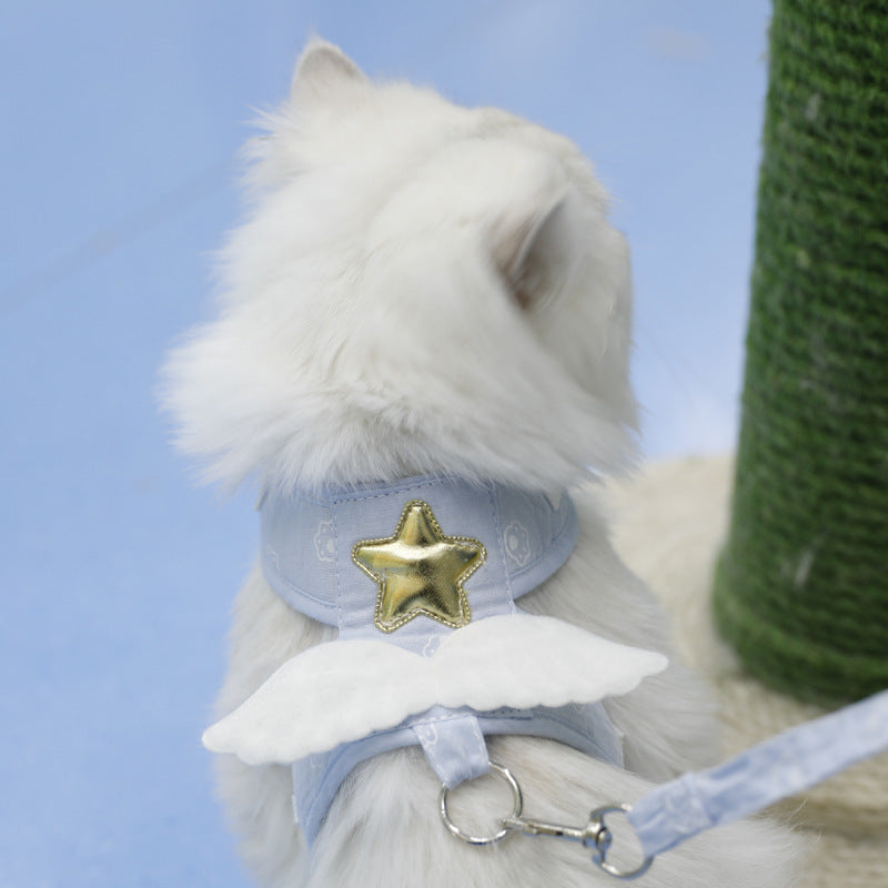 Angel Wings Cat Harness and Leash Set — Escape-Proof
