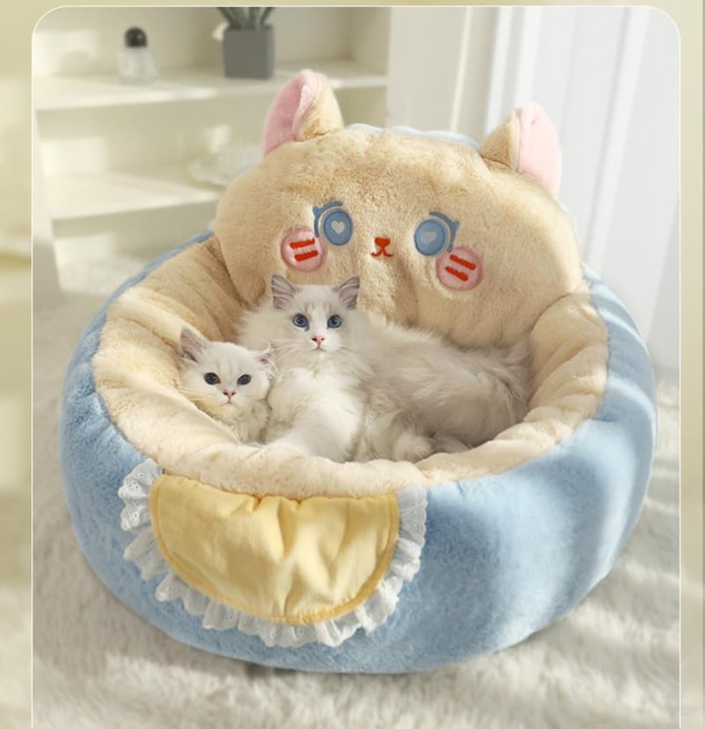 Calming Cat Cave Bed — Cozy Plush Tent for Cats & Small Dogs