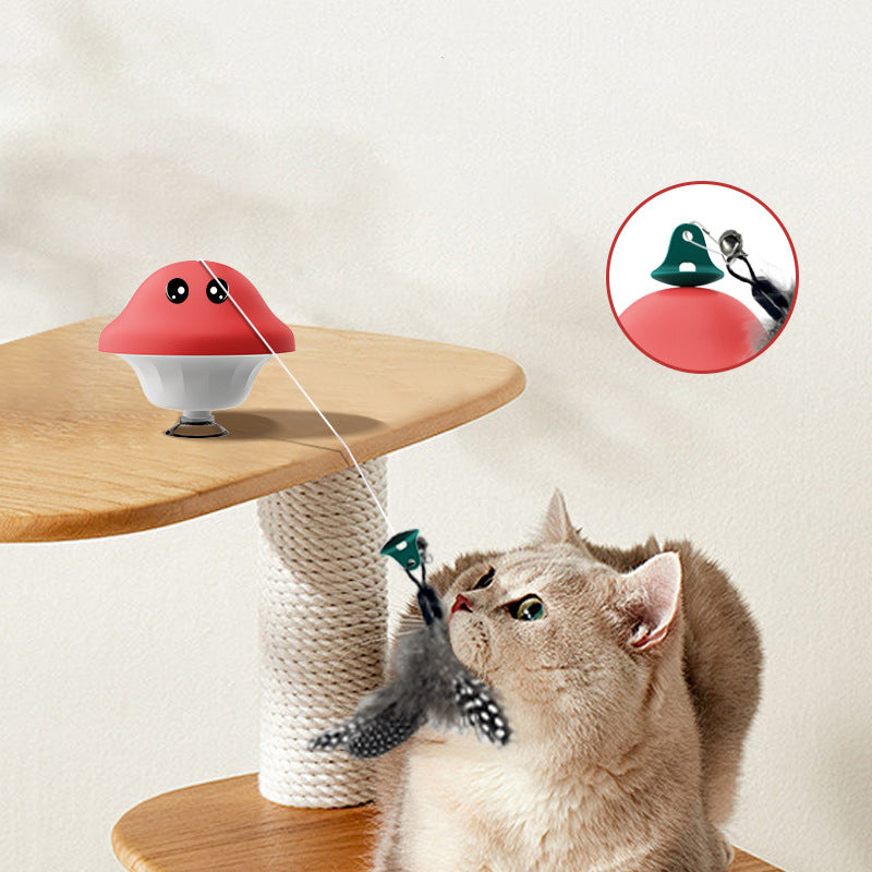 Suction Cup Cat Wand Toy — Hands-Free Indoor Play