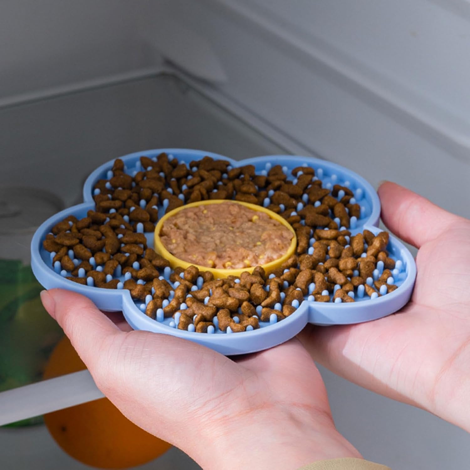 Slow Feeder Licking Mat for Dogs & Cats with Suction Cups