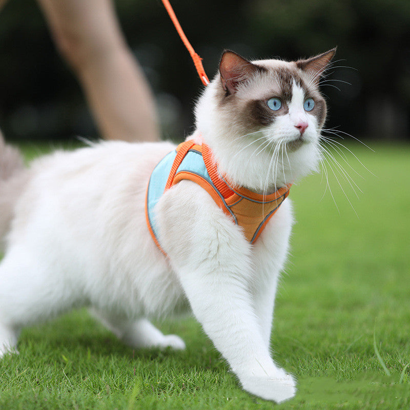 Escape-Proof Cat Harness & Leash Set with Reflective Safety