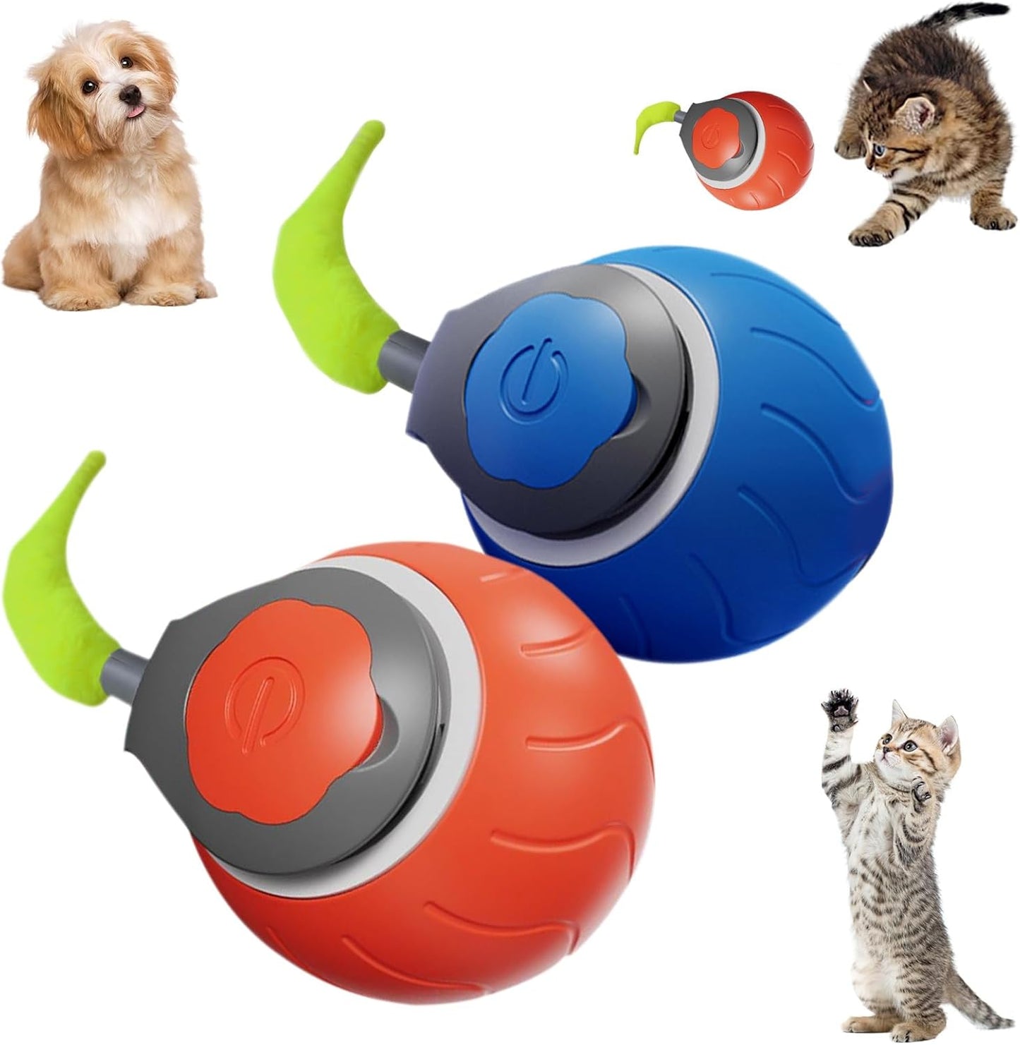 Speedy Tail Interactive Cat Ball Toy for Indoor Cats