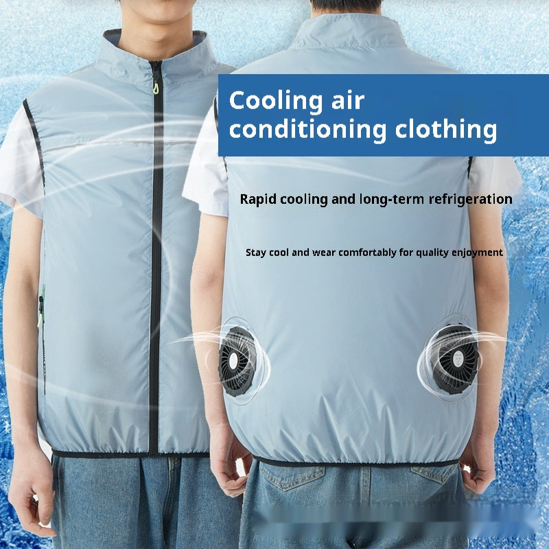 Summer Cooling Fan Jacket for Outdoor Adventures with Your Dog