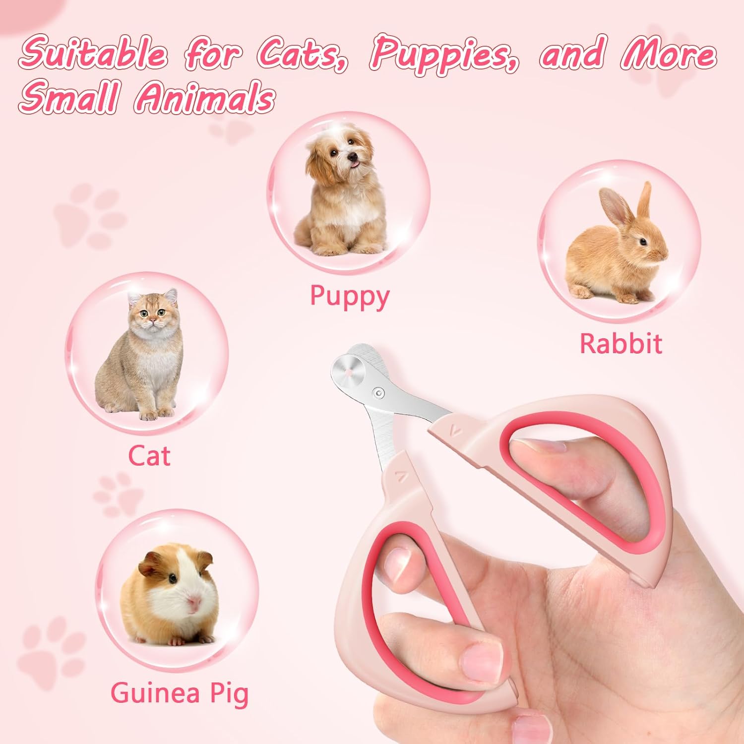 Cat Nail Clipper with Safety Positioning Hole — No-Quick Trimmer