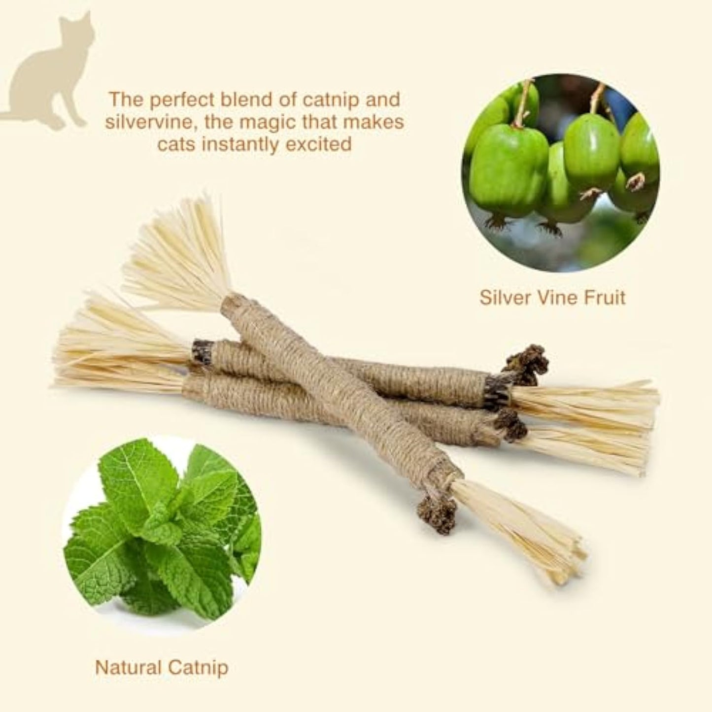 Silvervine Sticks for Cats — 3-Pack Natural Dental Chew