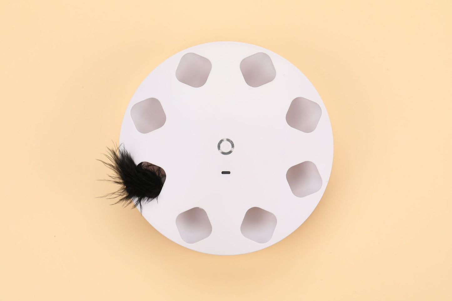 Automatic UFO Cat Teaser Toy with Rotating Feather