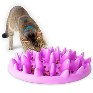 Slow Feeder Bowl for Cats & Dogs — Jungle Puzzle Maze
