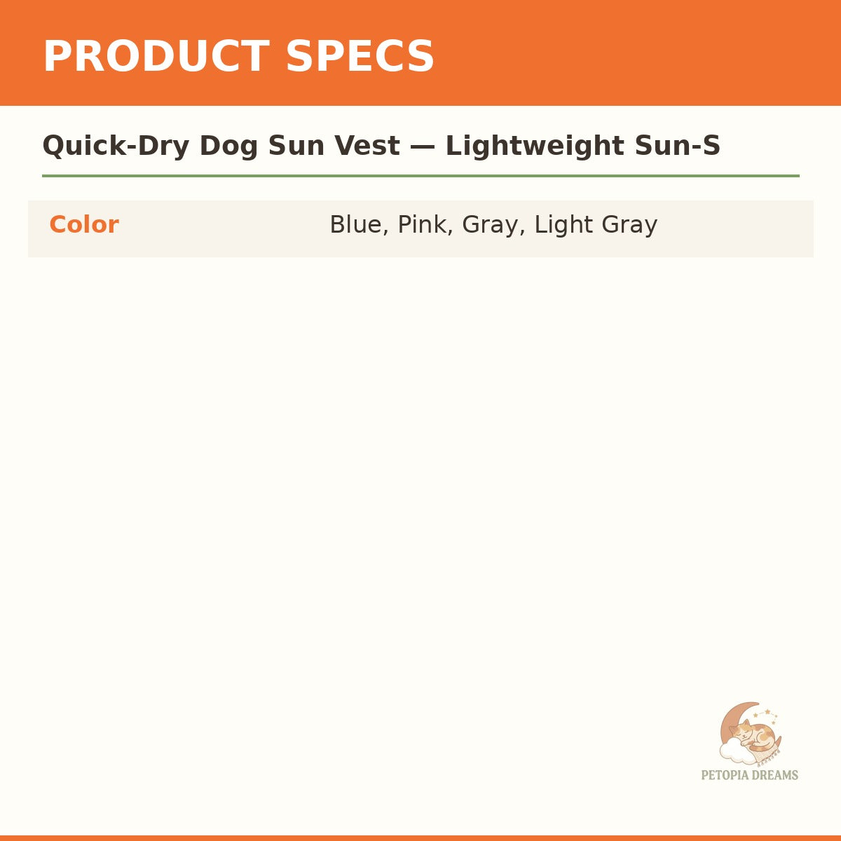 Quick-Dry Dog Sun Vest — Lightweight Sun-Shield Apparel | Petopia Dreams