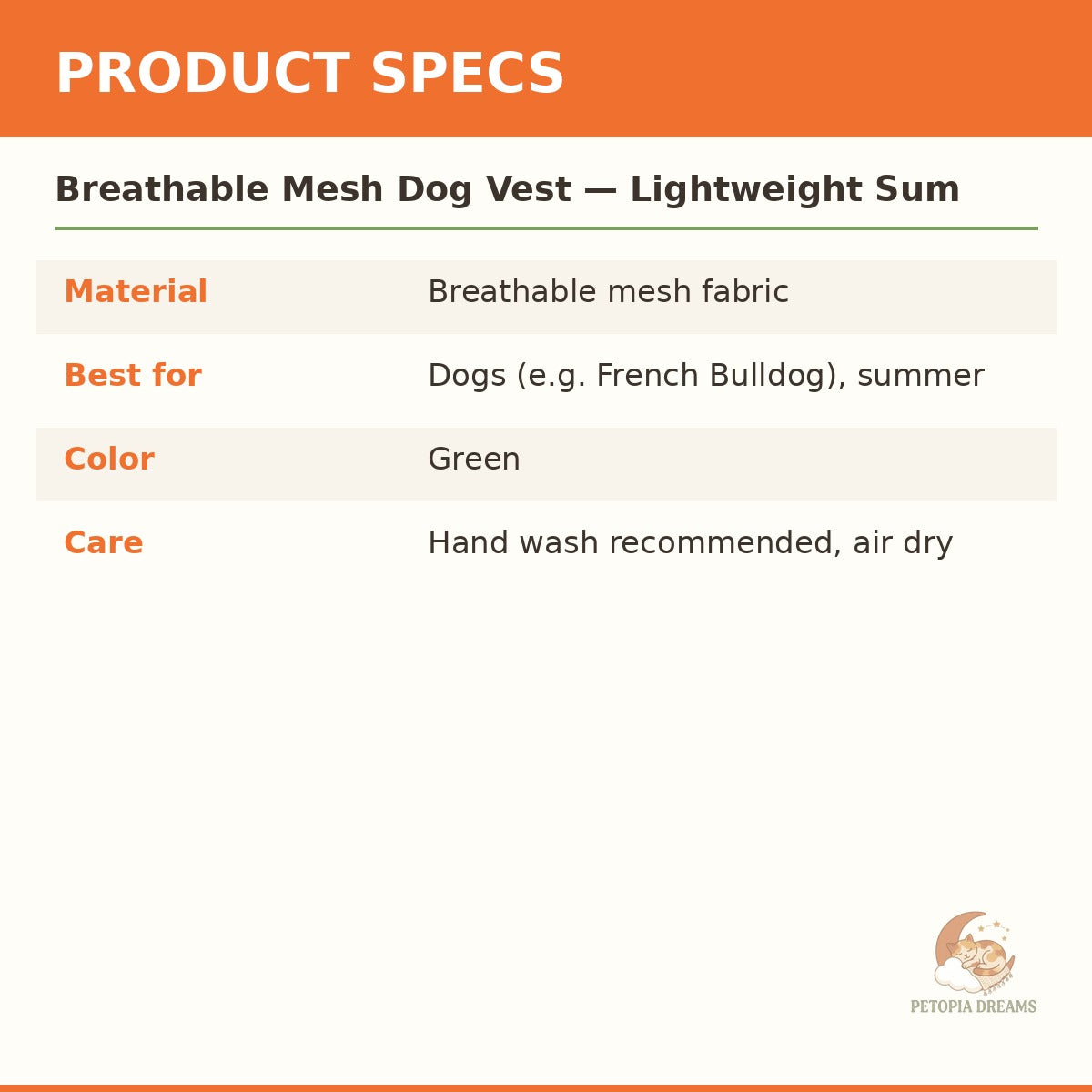 Breathable Mesh Dog Vest — Lightweight Summer Sunscreen Shirt | Petopia Dreams