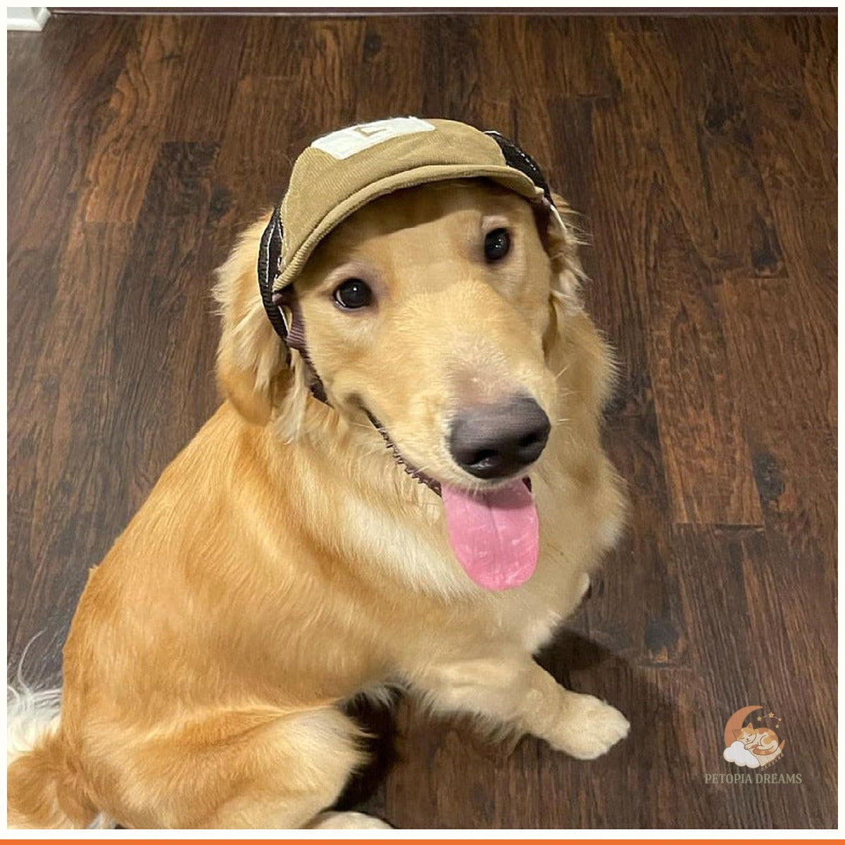 Corduroy Dog Hat — Breathable Sun Protection Cap for Pups | Petopia Dreams