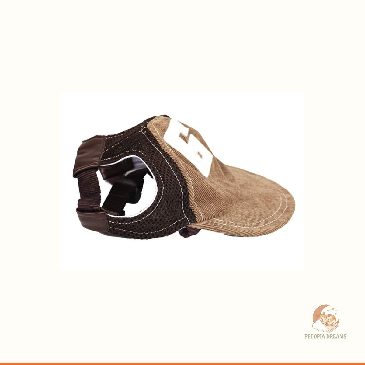 Corduroy Dog Hat — Breathable Sun Protection Cap for Pups | Petopia Dreams