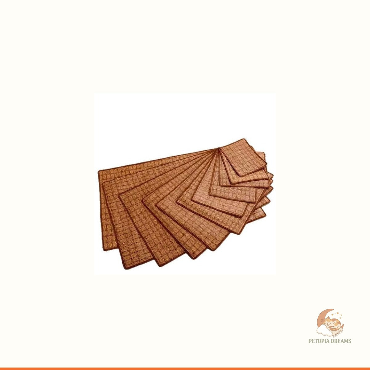 Cooling Dog Mat — Natural Rattan Fiber Summer Sleeping Pad | Petopia Dreams