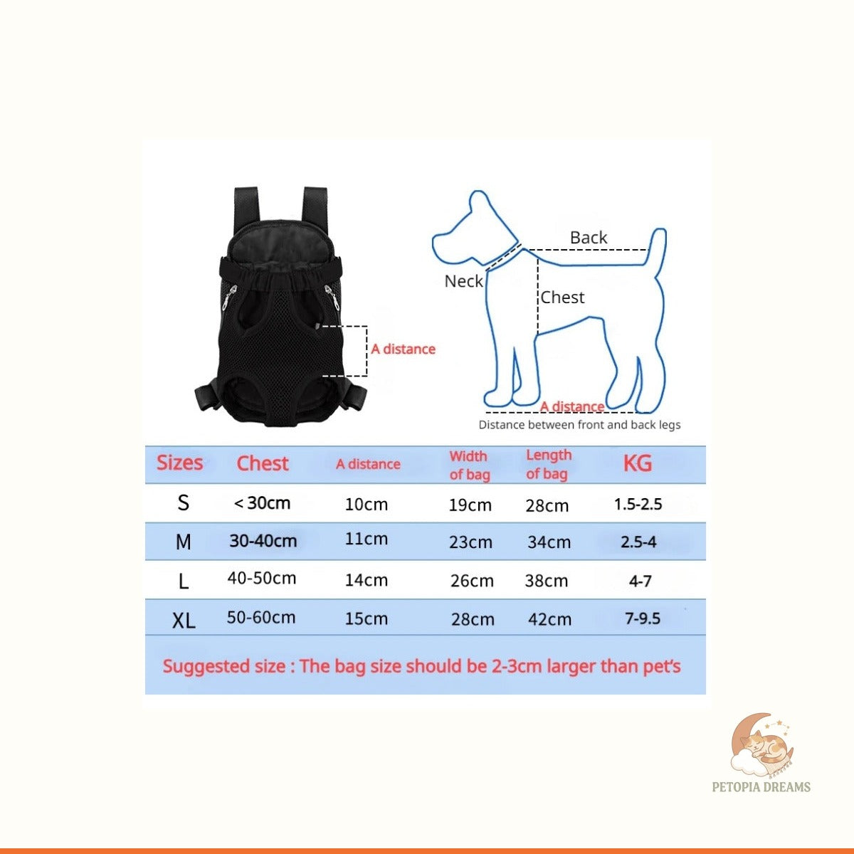 Adventure Dog Carrier Backpack for Small Dogs | Petopia Dreams