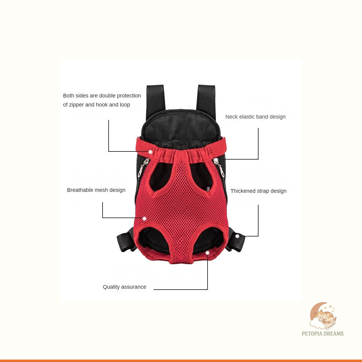 Adventure Dog Carrier Backpack for Small Dogs | Petopia Dreams