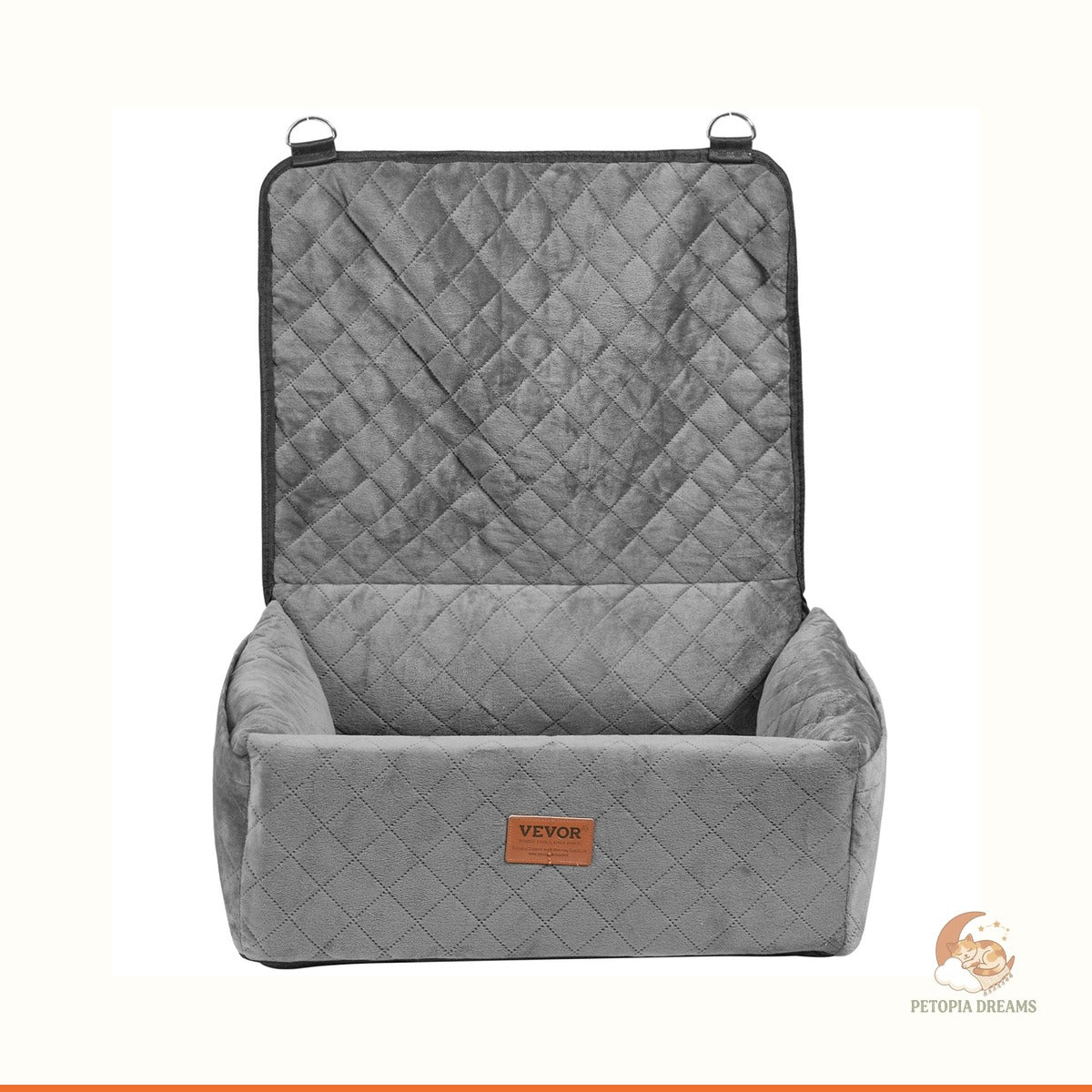 Dog Booster Car Seat for Small to Medium Dogs (Up to 40 lbs) | Petopia Dreams