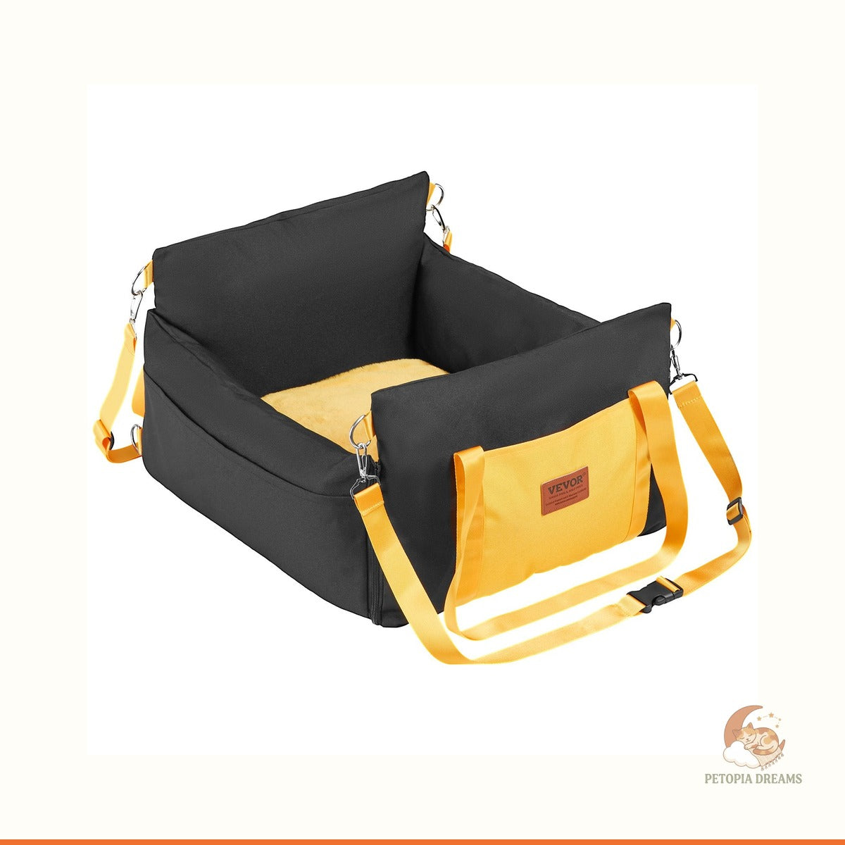 Dog Booster Car Seat for Small Dogs Up to 25 lbs | Petopia Dreams