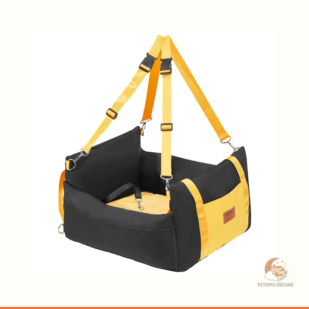 Dog Booster Car Seat for Small Dogs Up to 25 lbs | Petopia Dreams