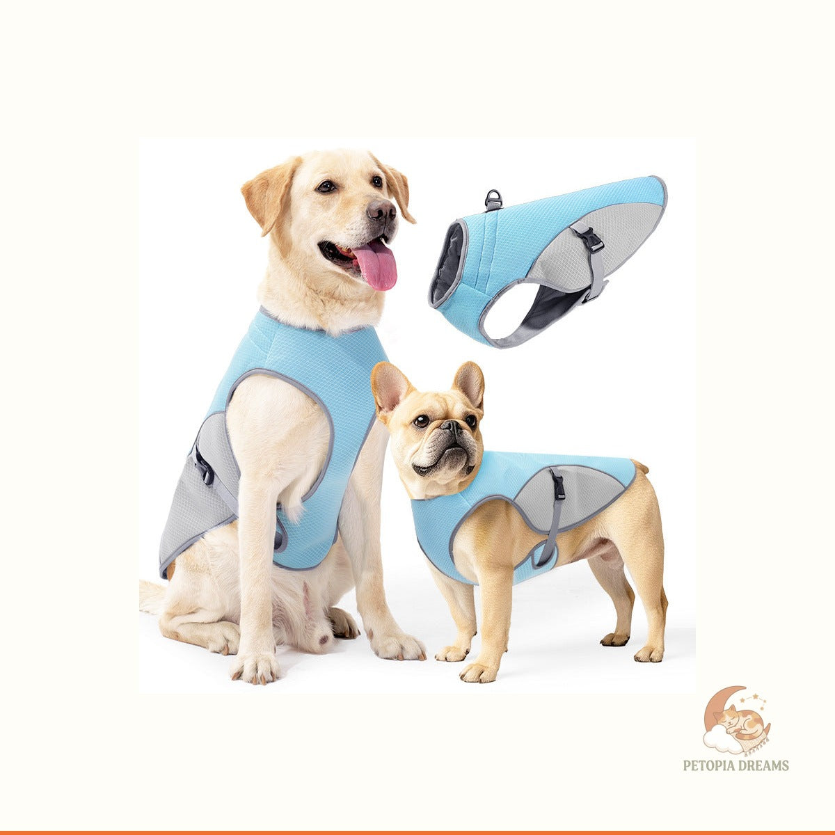Dog Cooling Vest — Reflective Summer Jacket for Hot Walks | Petopia Dreams