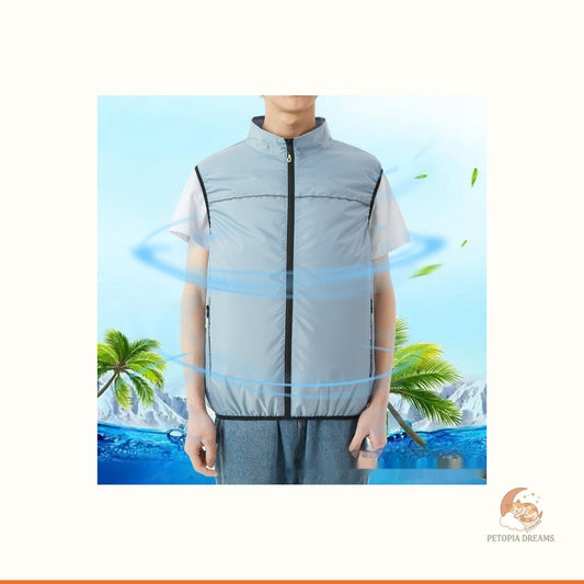 Summer Cooling Fan Jacket for Outdoor Adventures with Your Dog | Petopia Dreams