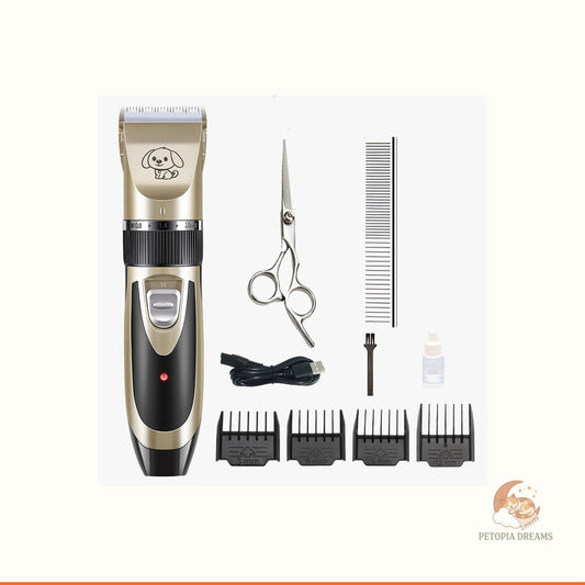 Cordless Pet Grooming Kit – Quiet Clippers for Dogs & Cats | Petopia Dreams
