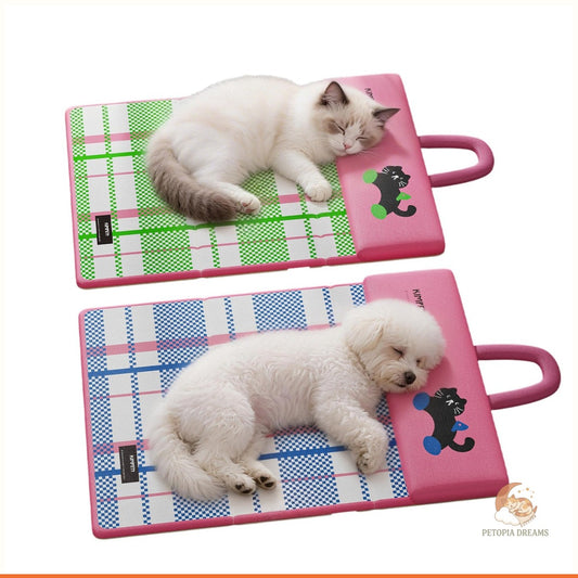 Reversible Cooling Dog Bed Mat — Cool Summers, Cozy Winters | Petopia Dreams