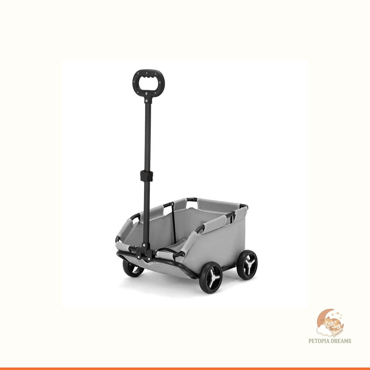 Foldable Pet Stroller for Small Dogs & Cats — Portable Travel Cart | Petopia Dreams