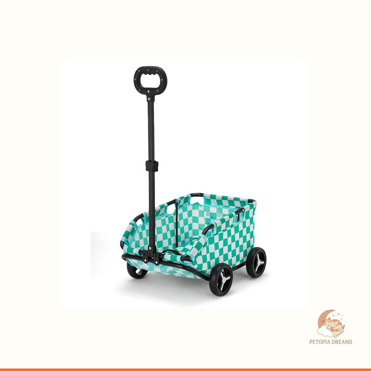 Foldable Pet Stroller for Small Dogs & Cats — Portable Travel Cart | Petopia Dreams