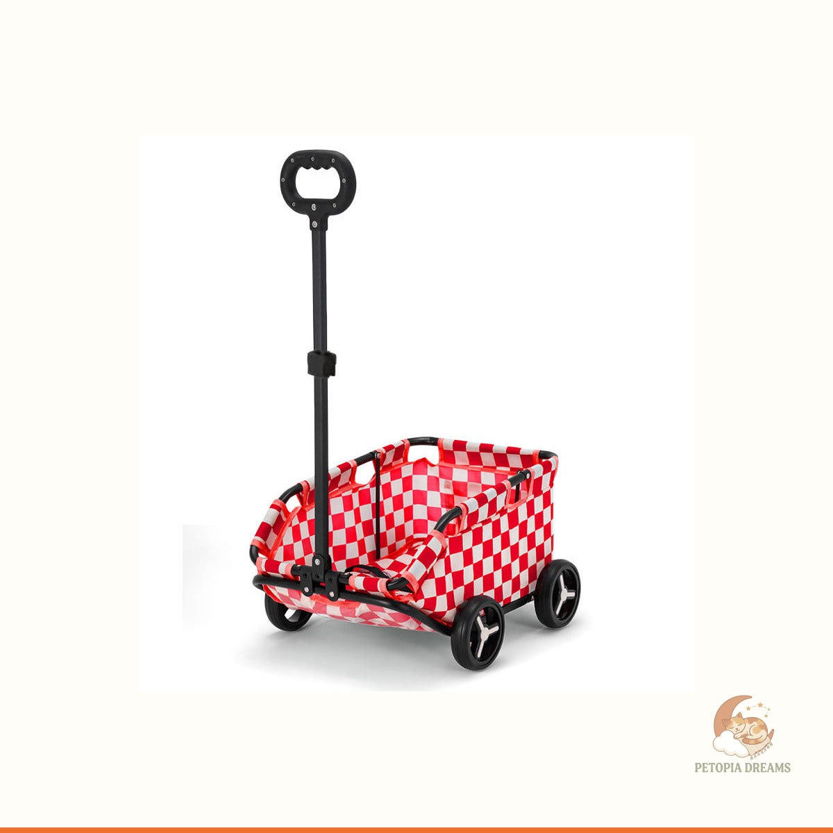 Foldable Pet Stroller for Small Dogs & Cats — Portable Travel Cart | Petopia Dreams