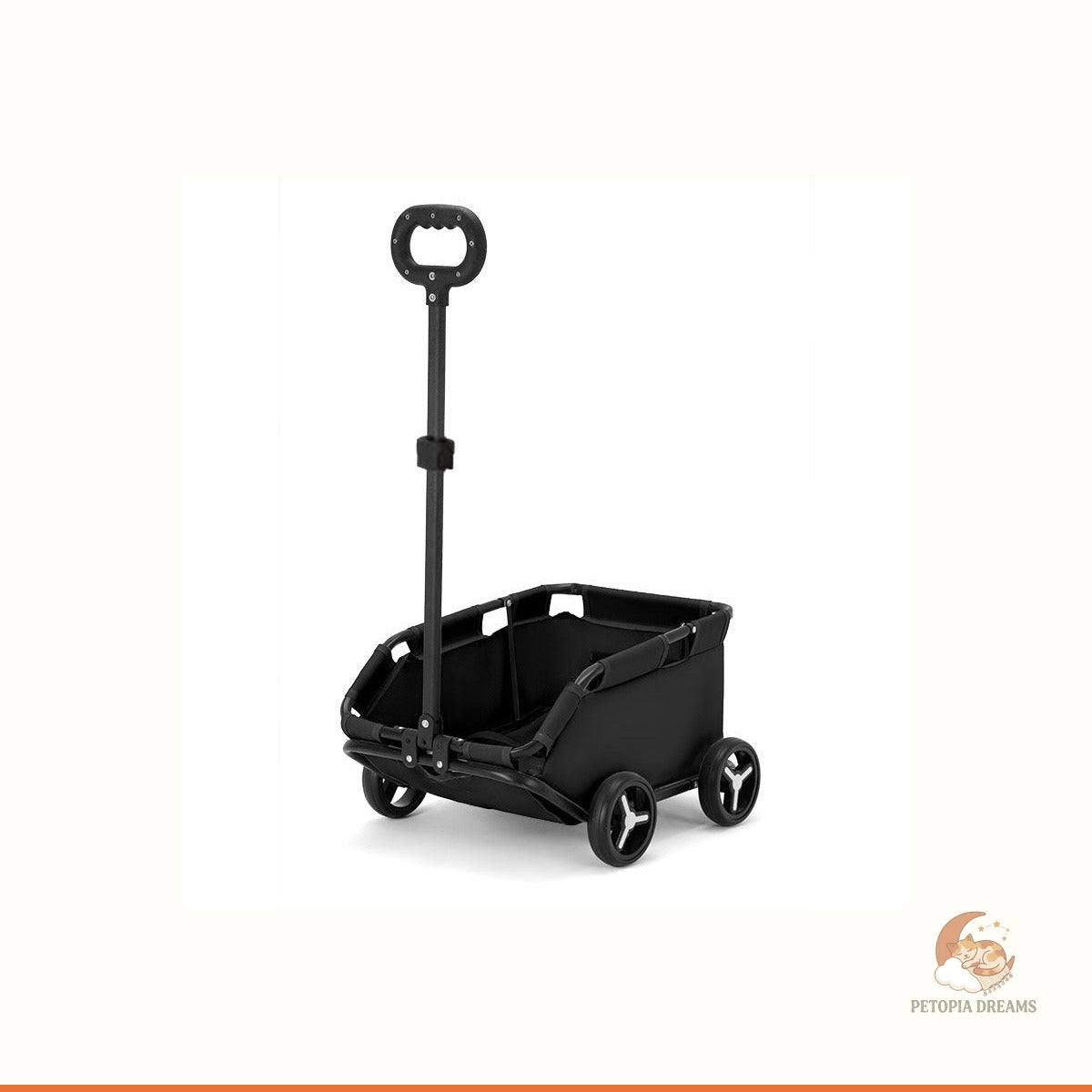 Foldable Pet Stroller for Small Dogs & Cats — Portable Travel Cart | Petopia Dreams