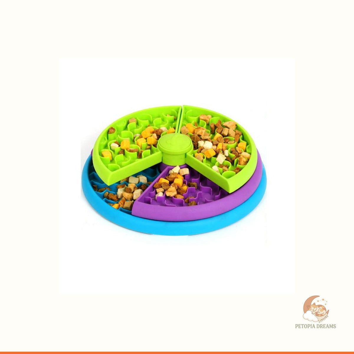 3-in-1 Slow Feeder Dog Bowl, Puzzle Lick Mat & Anti-Choke Feeder | Petopia Dreams