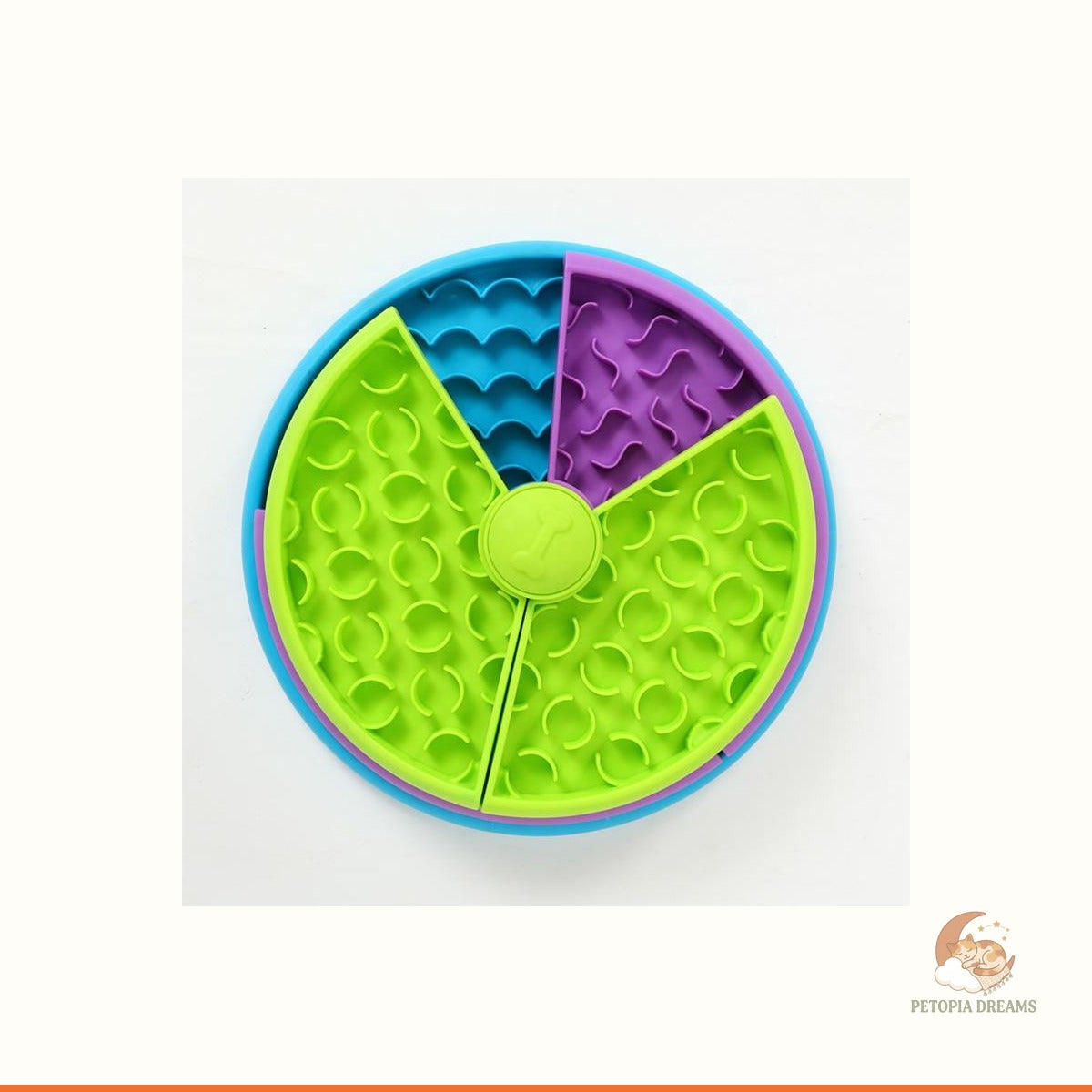 3-in-1 Slow Feeder Dog Bowl, Puzzle Lick Mat & Anti-Choke Feeder | Petopia Dreams