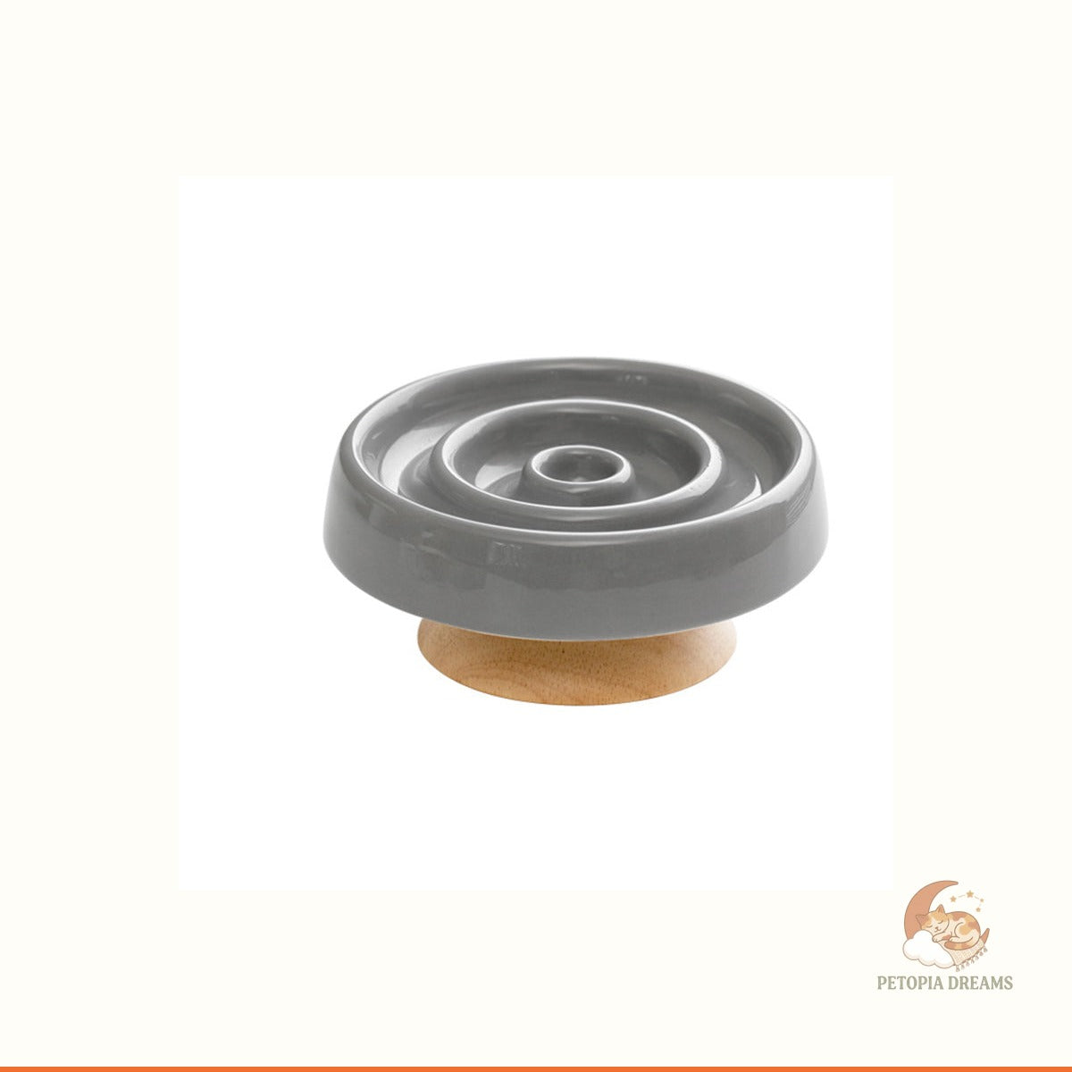 Ceramic Slow Feeder Bowl for Dogs & Cats — Anti-Gulp Maze | Petopia Dreams
