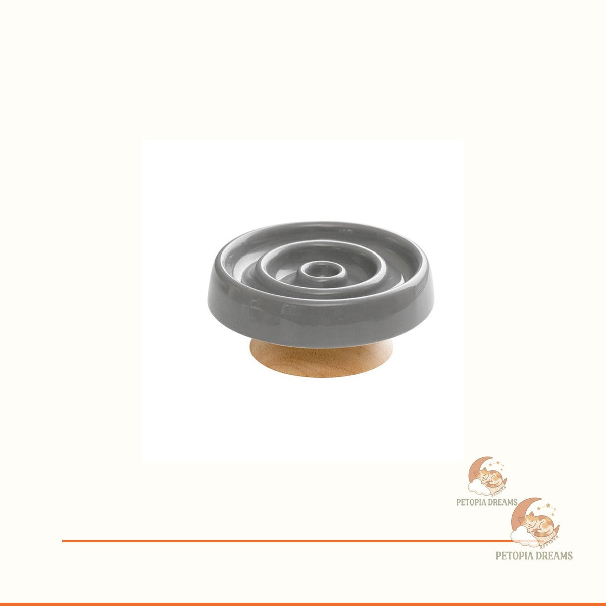 Ceramic Slow Feeder Bowl for Dogs & Cats — Anti-Gulp Maze | Petopia Dreams