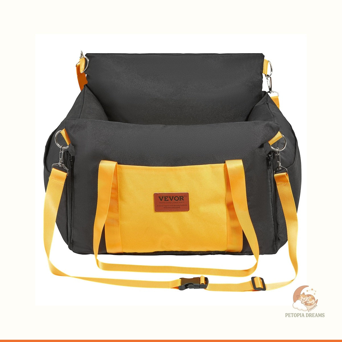 Dog Booster Car Seat for Small Dogs Up to 25 lbs | Petopia Dreams