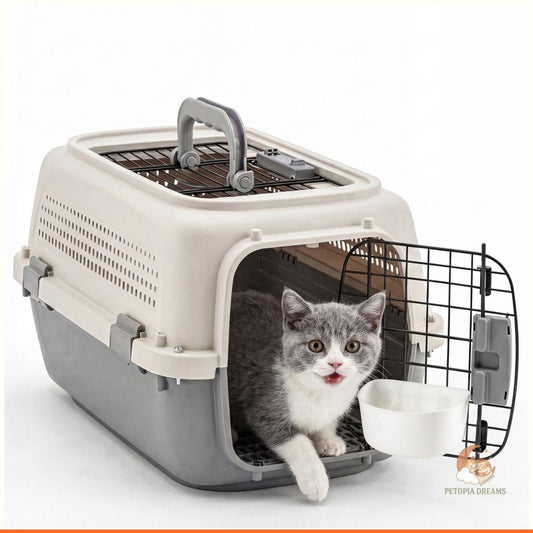 TSA Airline-Approved Hard-Sided Dog & Cat Travel Carrier | Petopia Dreams