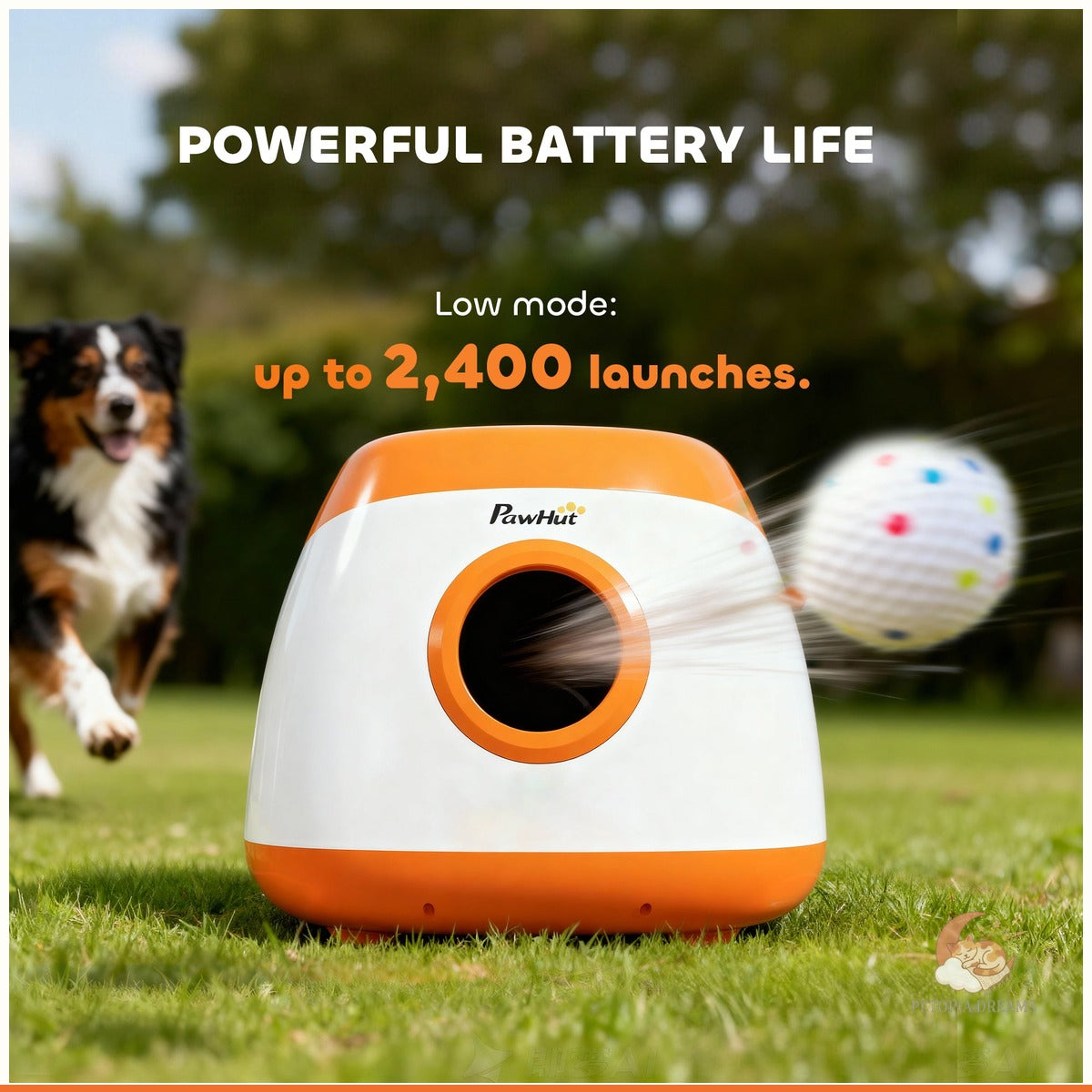 Automatic Dog Ball Launcher for Medium & Large Dogs | Petopia Dreams