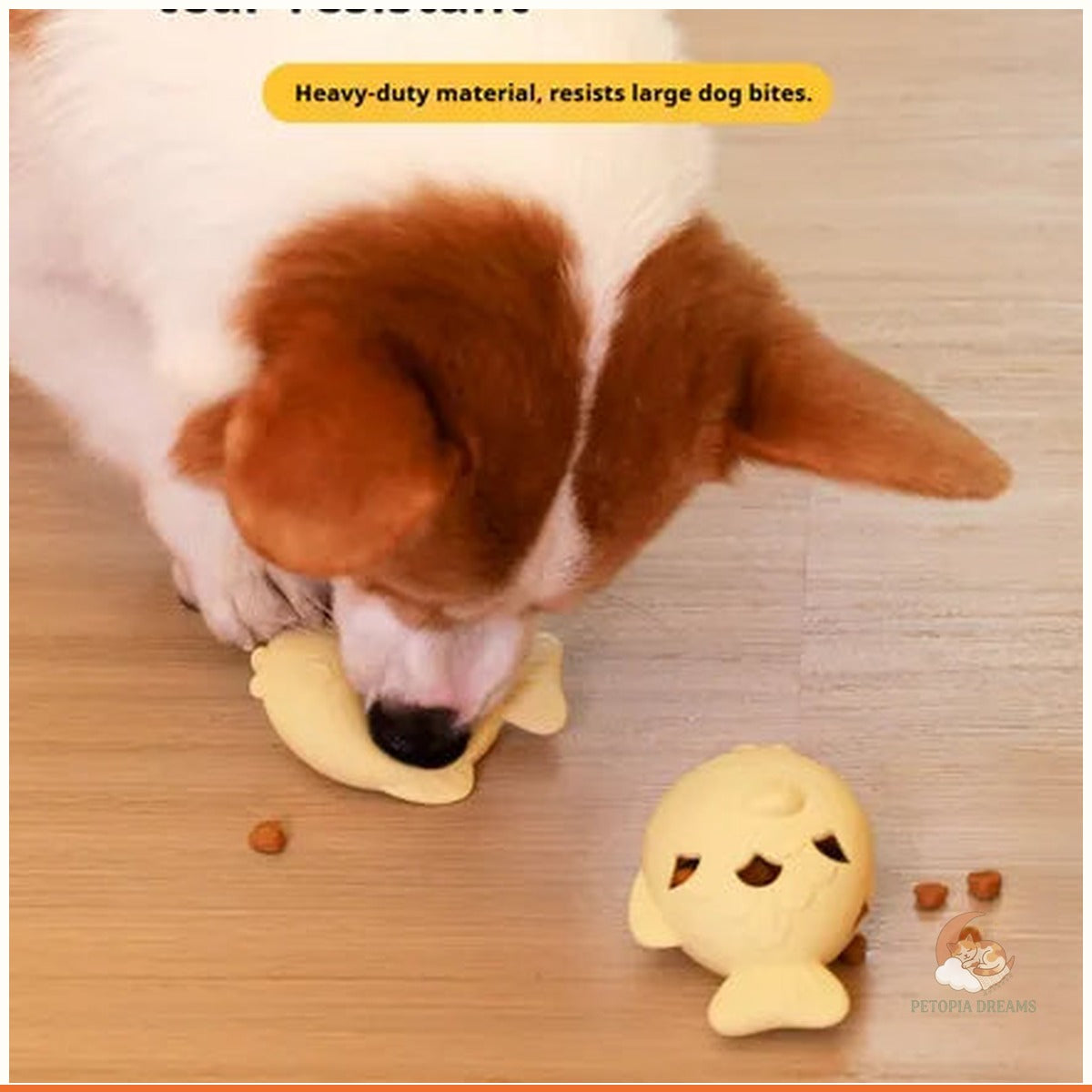 Fish Treat Dispenser Dog Toy — Slow Feeder & Boredom Buster | Petopia Dreams