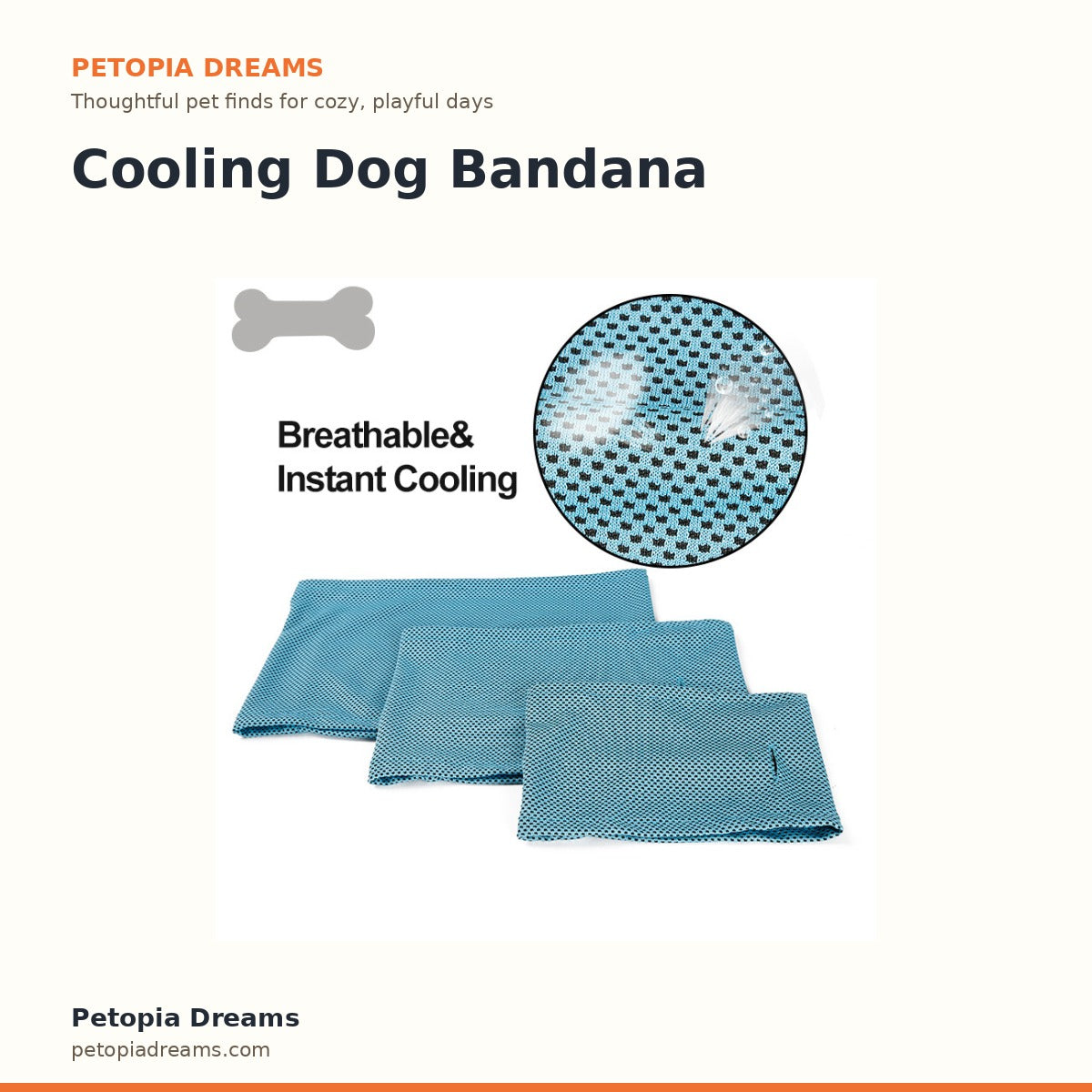 Cooling Dog Bandana | Petopia Dreams