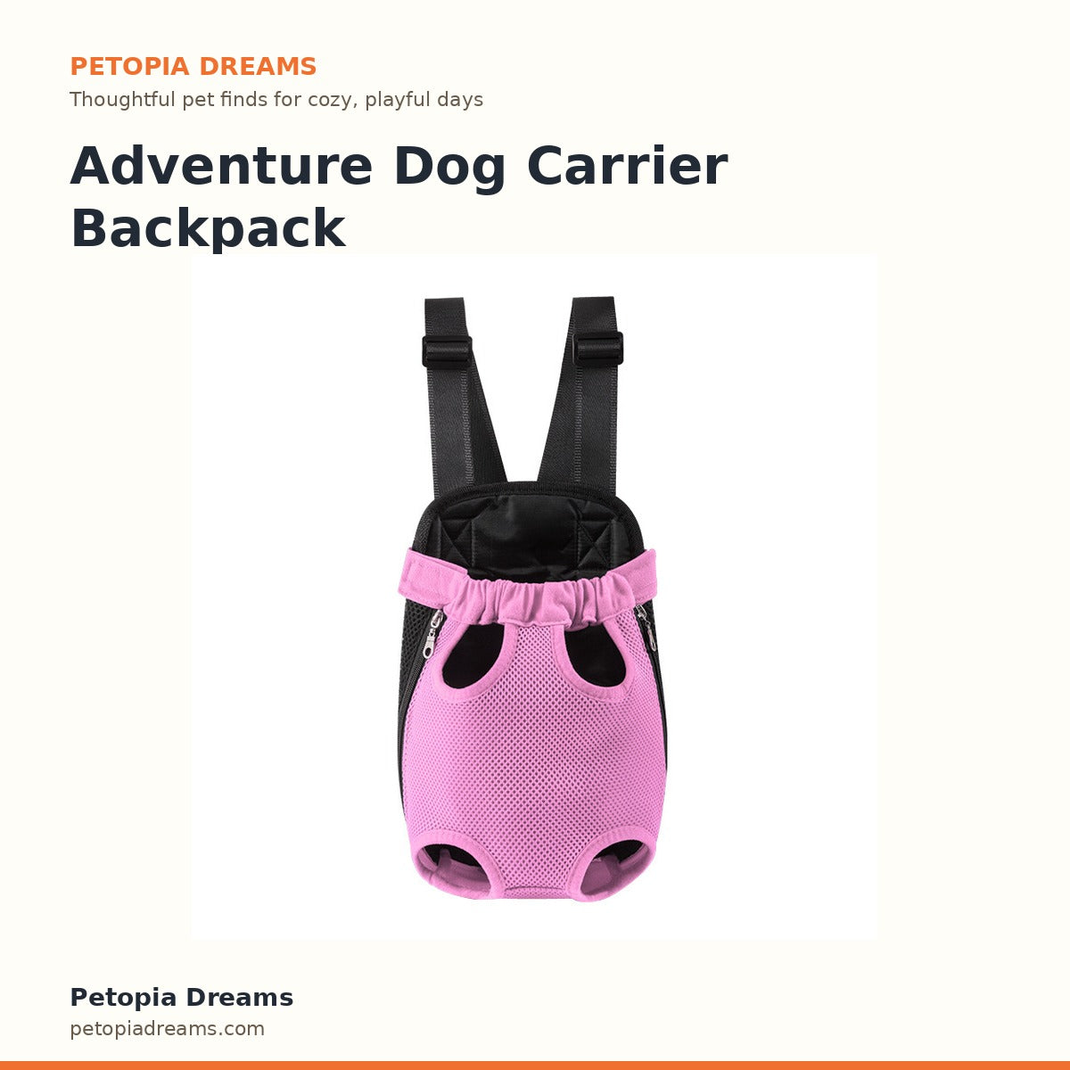 Adventure Dog Carrier Backpack | Petopia Dreams