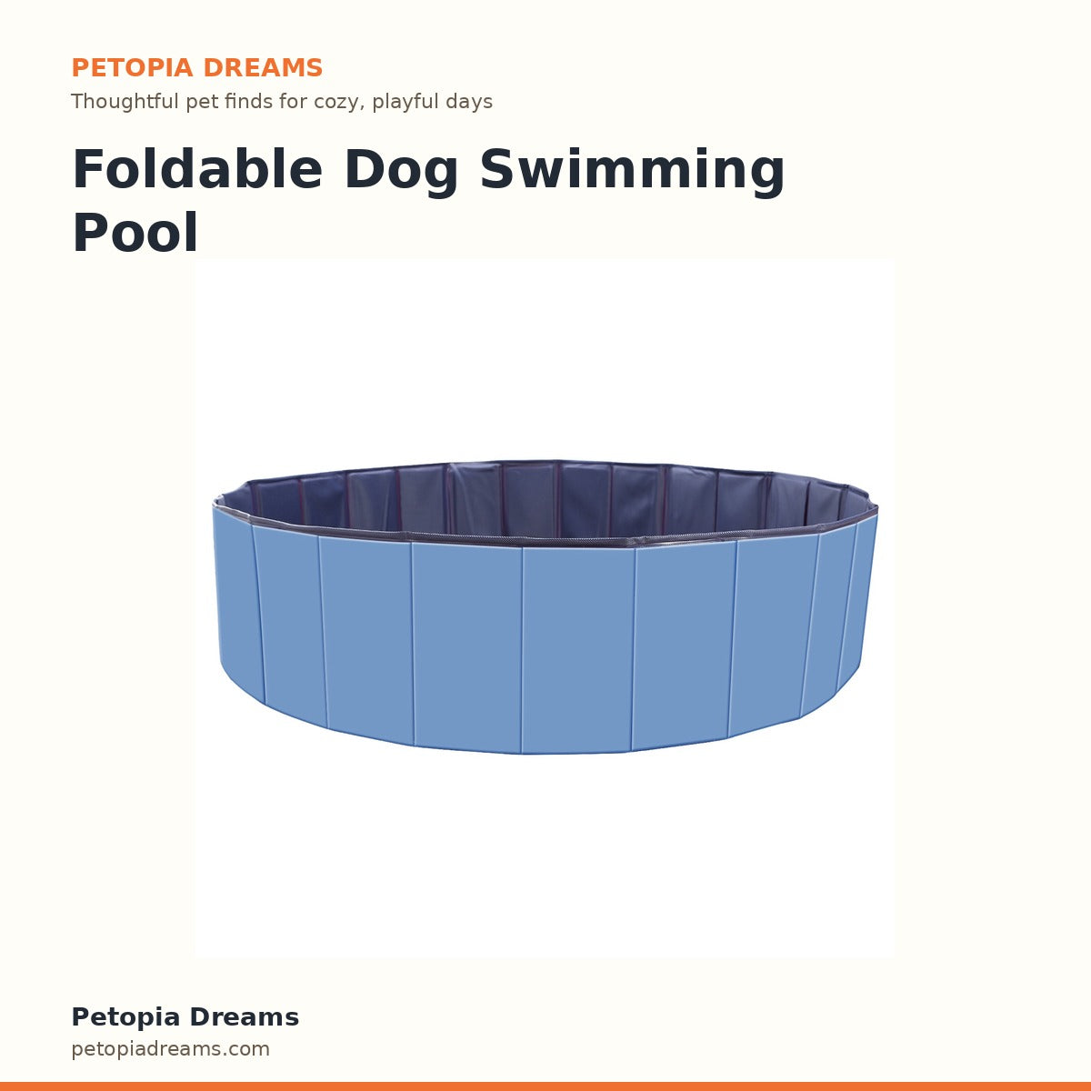 Foldable Dog Swimming Pool | Petopia Dreams