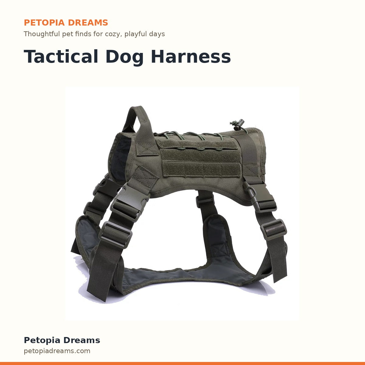Tactical Dog Harness | Petopia Dreams