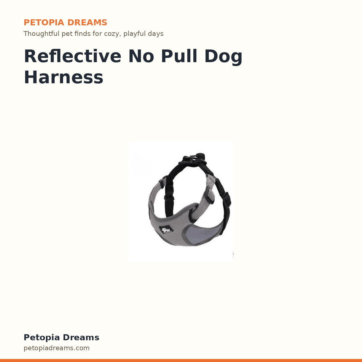 Reflective No Pull Dog Harness Vest | Petopia Dreams
