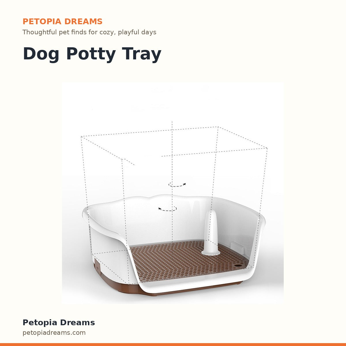 Dog Potty Tray | Petopia Dreams
