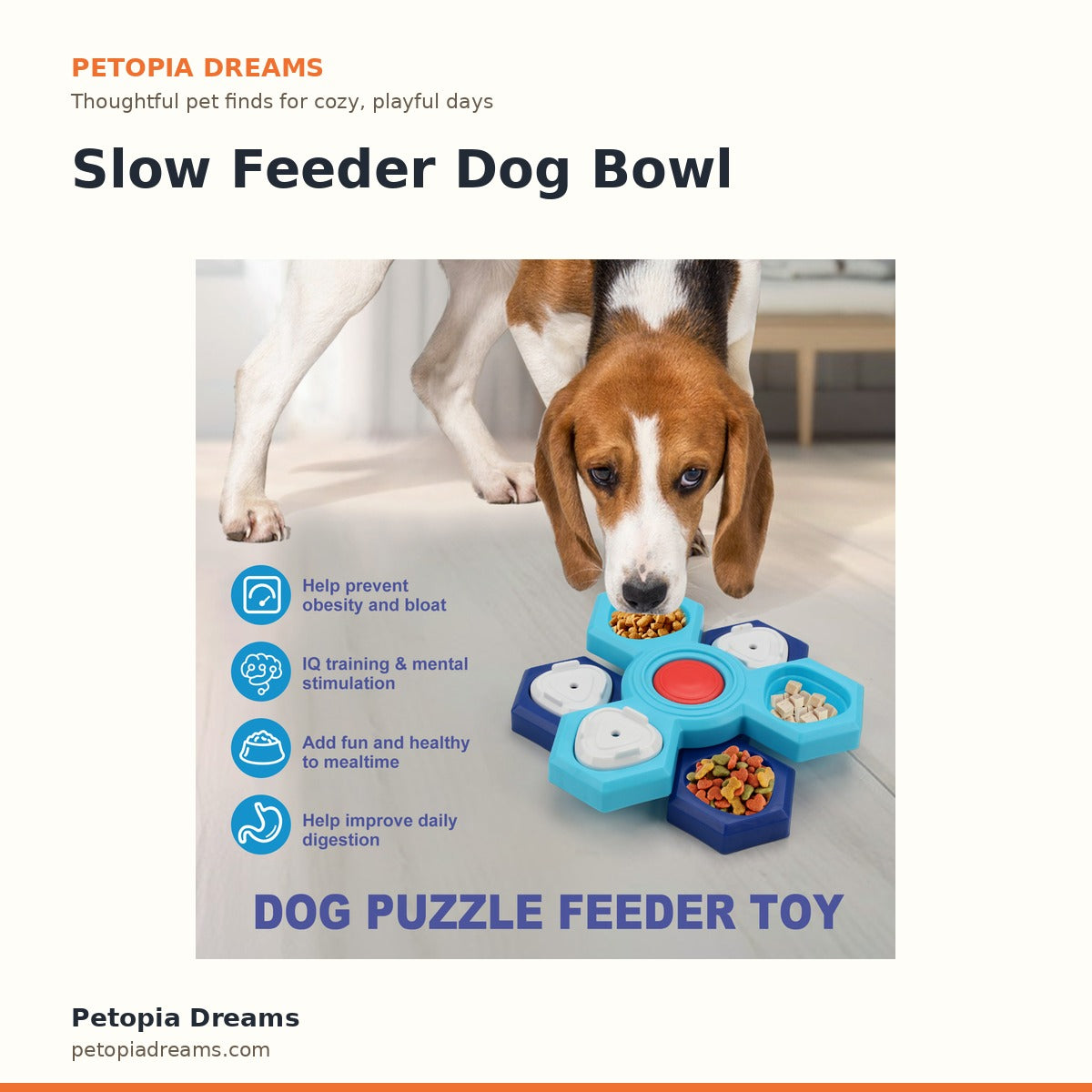 Slow Feeder Dog Bowl | Petopia Dreams